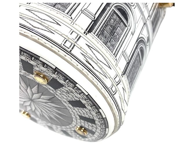 Borsa Louis Vuitton Fornasetti Cannes Marrone Bianco - vista 6