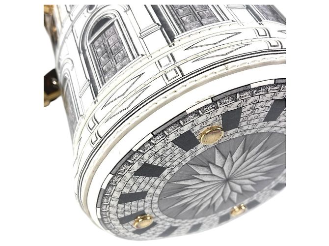 Borsa Louis Vuitton Fornasetti Cannes Marrone Bianco - vista 7