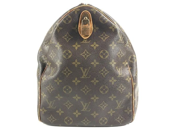 Borsa da viaggio Louis Vuitton Monogram Keepall 50 Marrone - vista 12