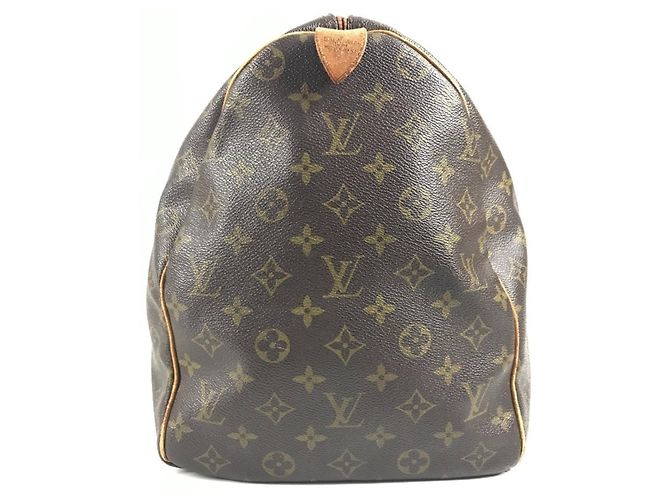 Borsa da viaggio Louis Vuitton Monogram Keepall 50 Marrone - vista 13