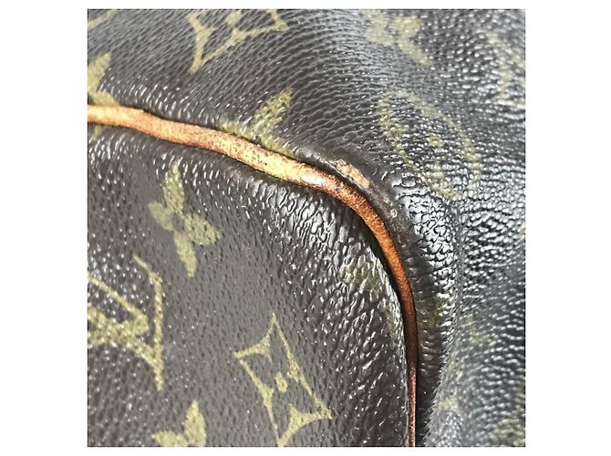 Borsa da viaggio Louis Vuitton Monogram Keepall 50 Marrone - vista 18