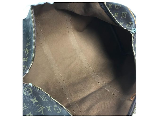 Borsa da viaggio Louis Vuitton Monogram Keepall 50 Marrone - vista 7