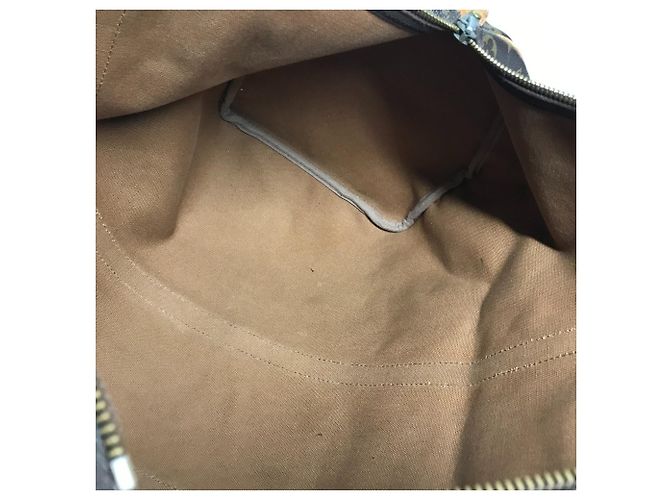 Borsa da viaggio Louis Vuitton Monogram Keepall 50 Marrone - vista 8