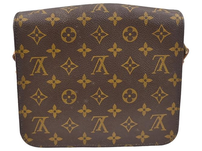 Borsa Louis Vuitton Cartouchiere Monogram Canvas MM Marrone - vista 2