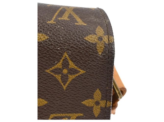 Borsa Louis Vuitton Cartouchiere Monogram Canvas MM Marrone - vista 6