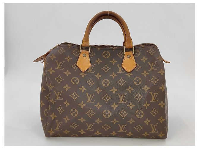 Bolso Louis Vuitton Speedy Monogram Canvas 30 Castaño - vista 2