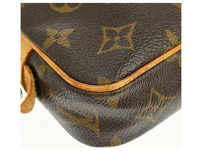 Borsa Louis Vuitton Pochette Marly Bandouliere in Canvas Monogram medium Marrone - vista 6