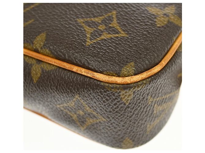 Borsa Louis Vuitton Pochette Marly Bandouliere in Canvas Monogram medium Marrone - vista 7