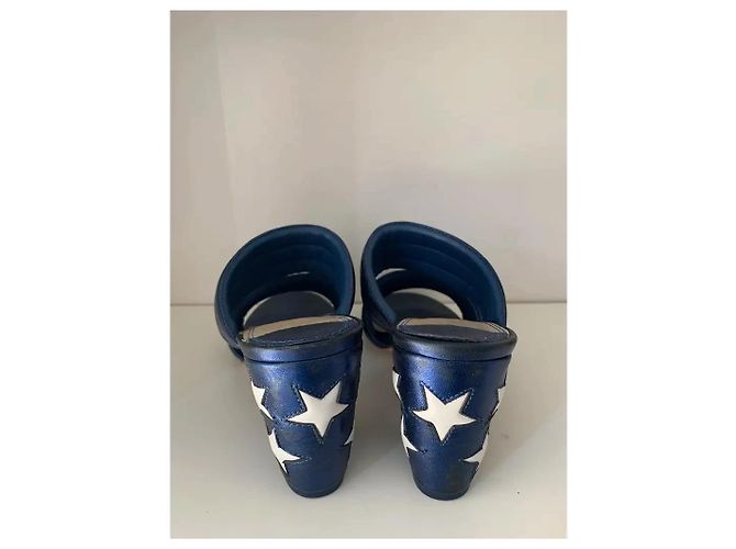 Sandro Sandali blu navy metallizzati con stelle - vista 5