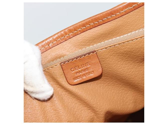 Céline Celine Vintage Macadam Canvas and Leather Marrone - vista 7