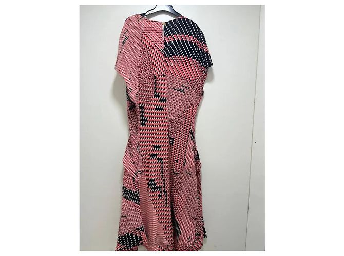 Juicy Couture Seidenkleid mit abstraktem Muster Pink - Ansicht 2