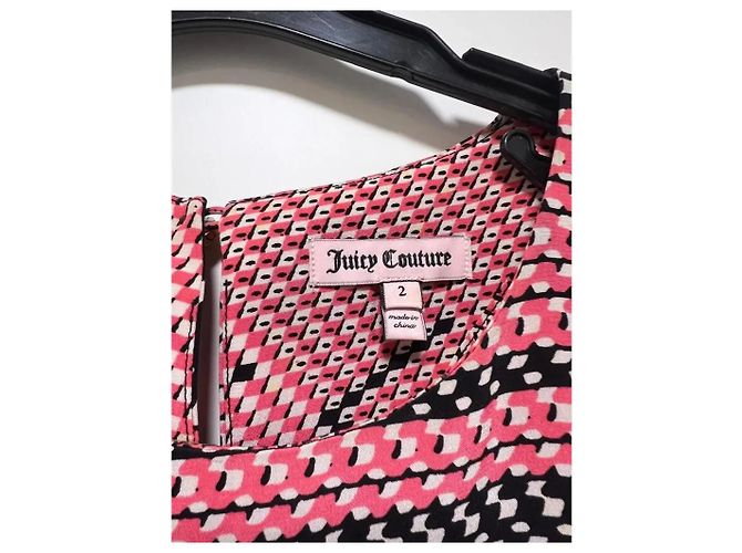 Juicy Couture Seidenkleid mit abstraktem Muster Pink - Ansicht 3