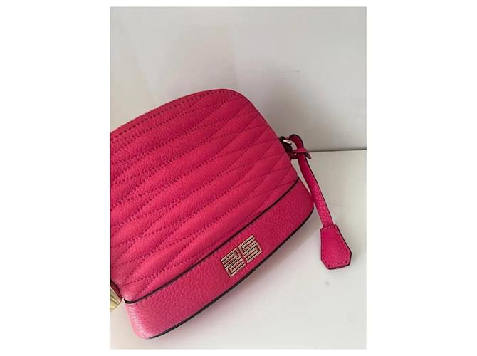 Sandro Bolsa Transversal Rosa em Couro Acolchoado - vista 2