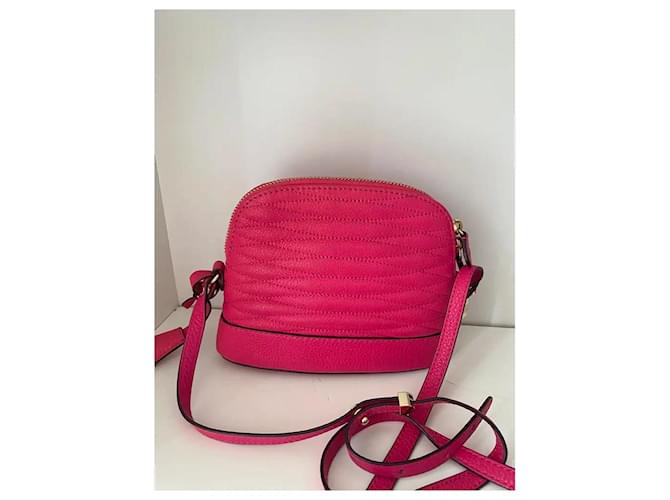 Sandro Bolsa Transversal Rosa em Couro Acolchoado - vista 4