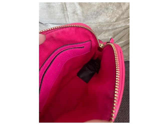 Sandro Bolsa Transversal Rosa em Couro Acolchoado - vista 6
