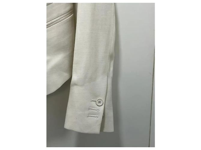 Neil Barrett Blazer de lino blanco - vista 4