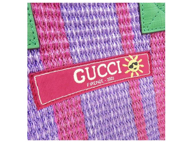 Borsa Gucci Children's 605831 Fabyx Verde Porpora - vista 5