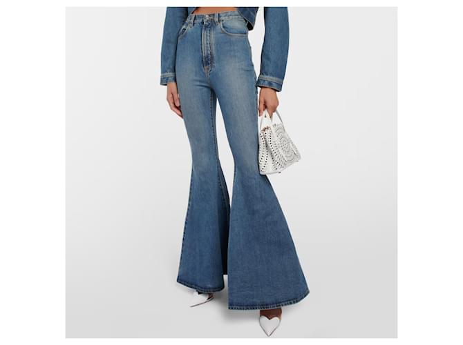 Vaqueros acampanados Alaïa de denim Azul - vista 2
