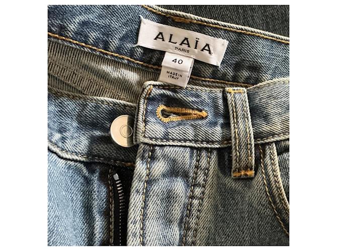 Vaqueros acampanados Alaïa de denim Azul - vista 3