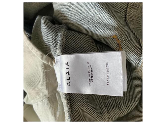 Vaqueros acampanados Alaïa de denim Azul - vista 4