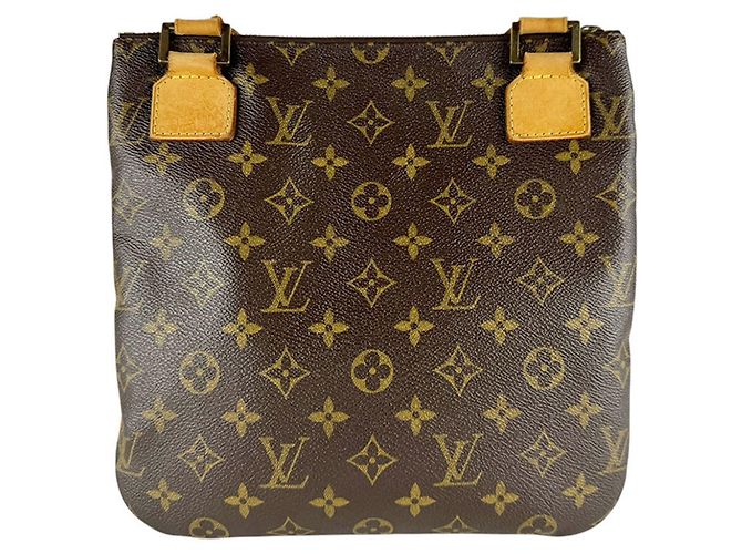 Borsa a tracolla Louis Vuitton Monogram Pochette Marrone Monogramma - vista 3