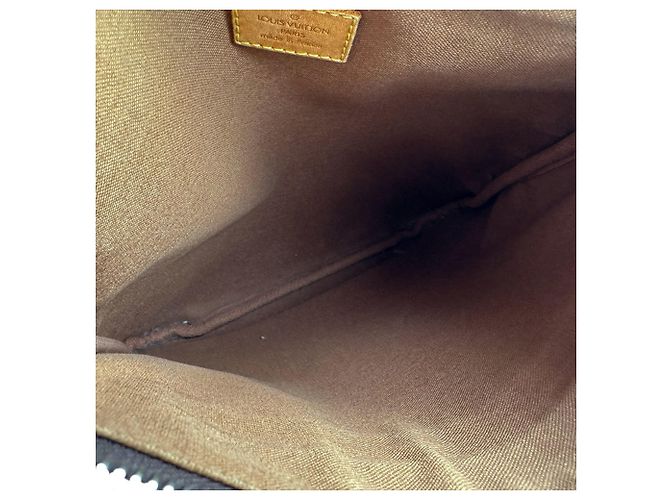 Borsa a tracolla Louis Vuitton Monogram Pochette Marrone Monogramma - vista 5