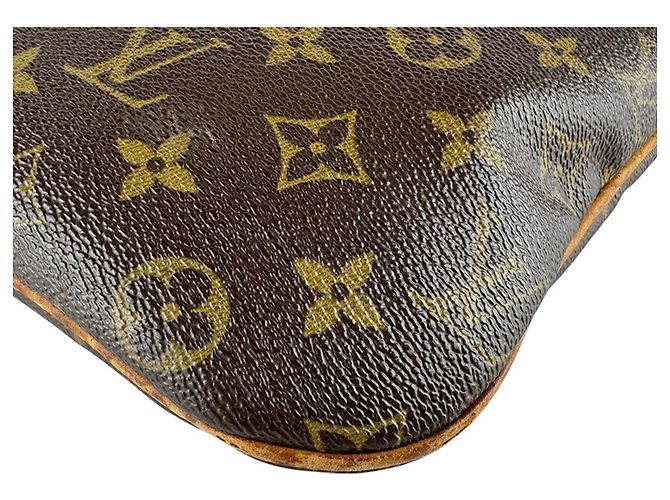 Borsa a tracolla Louis Vuitton Monogram Pochette Marrone Monogramma - vista 9