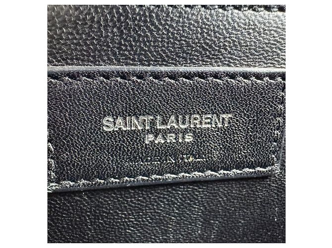 Bolsa de ombro Kate da Saint Laurent em couro com relevo Preto - vista 12