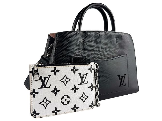Louis Vuitton Epi Marelle Tote BB Schultertasche Schwarz - Ansicht 10