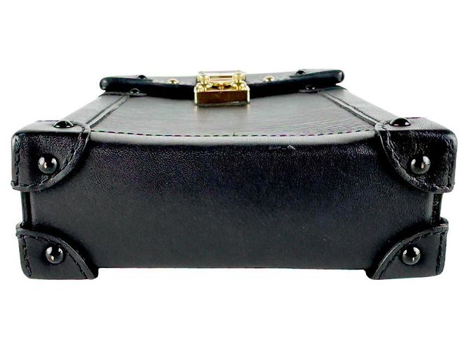 Borsa a tracolla in pelle Epi Louis Vuitton Nero - vista 4