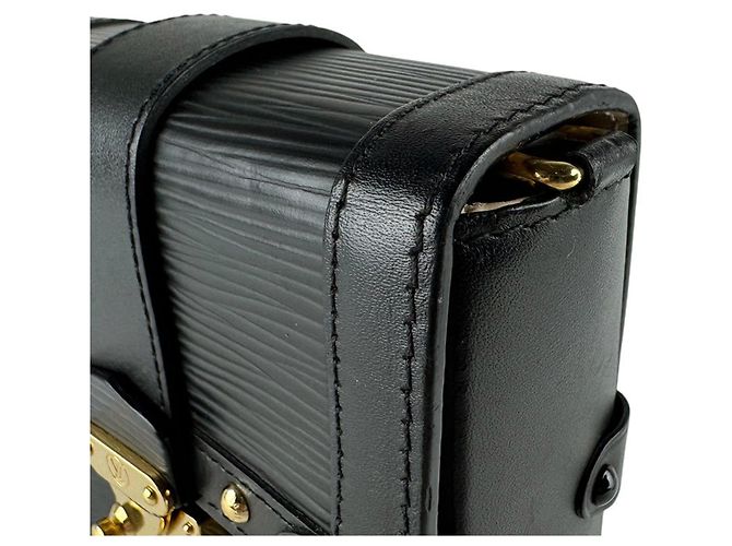 Borsa a tracolla in pelle Epi Louis Vuitton Nero - vista 7