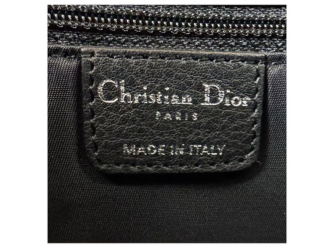 Borsa a tracolla in tela di nylon nero Christian Dior - vista 11