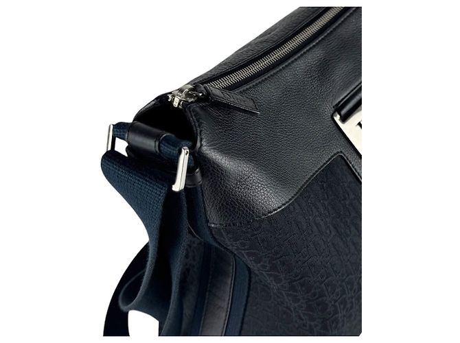 Borsa a tracolla in tela di nylon nero Christian Dior - vista 6