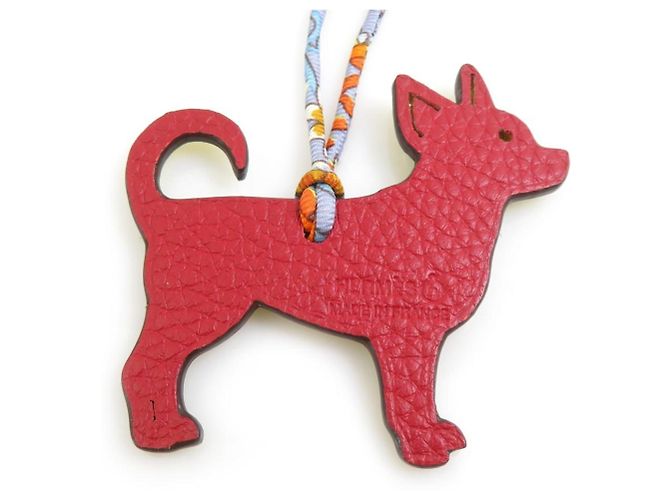 Silk In Hermès Charm Petit H Chihuahua Hermes Rosso Giallo - vista 5