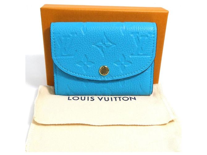 Monedero Louis Vuitton Monogram Empreinte Turquesa - vista 13