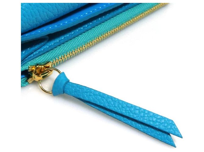 Monedero Louis Vuitton Monogram Empreinte Turquesa - vista 8