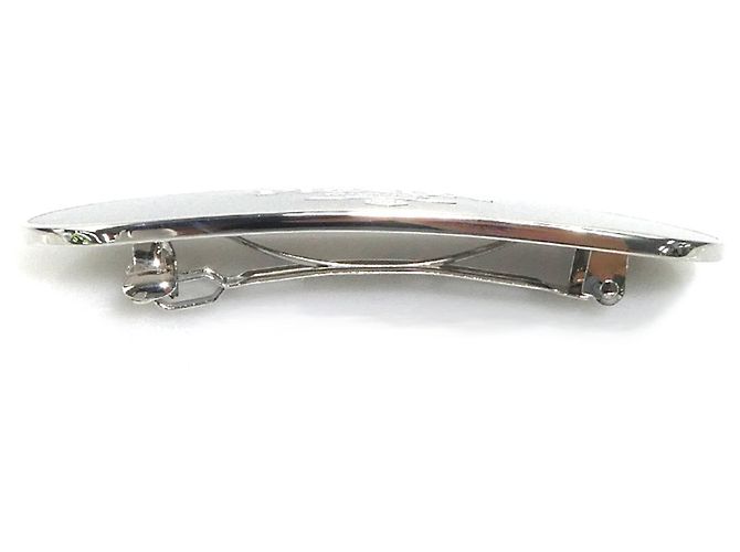 Barrette Prada en metal negro y plata - vista 4