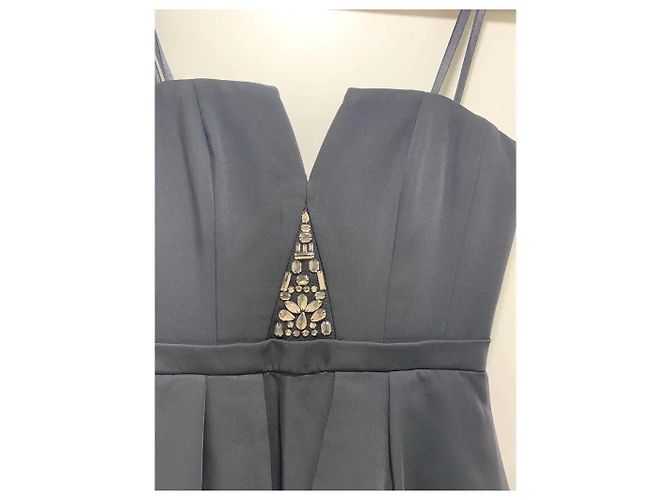 Bcbg Max Azria BCBGMAXAZRIA schwarzes Maxikleid mit Kristallen - Ansicht 2
