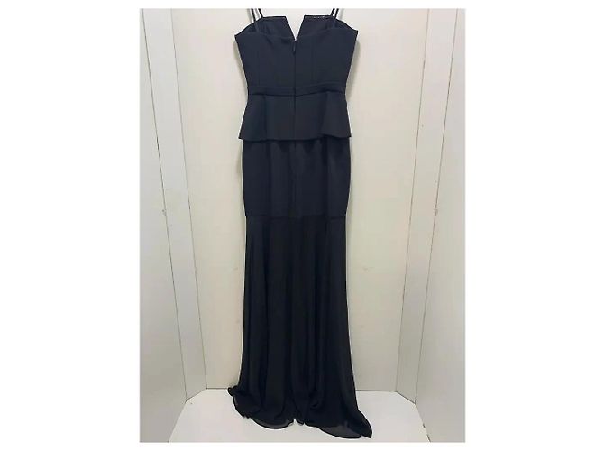 Bcbg Max Azria BCBGMAXAZRIA schwarzes Maxikleid mit Kristallen - Ansicht 4