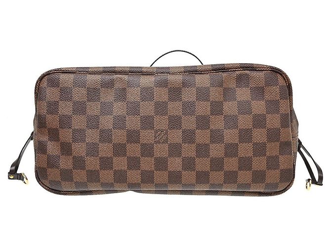 Cabas Louis Vuitton Neverfull Damier MM Marron - vue 3