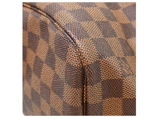Cabas Louis Vuitton Neverfull Damier MM Marron - vue 4