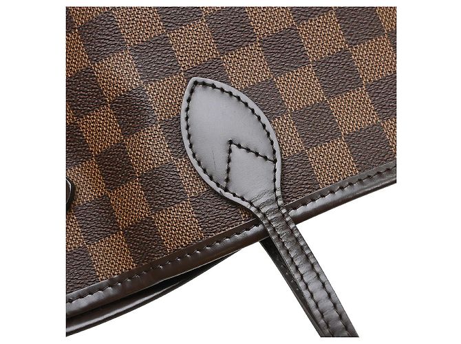 Cabas Louis Vuitton Neverfull Damier MM Marron - vue 5