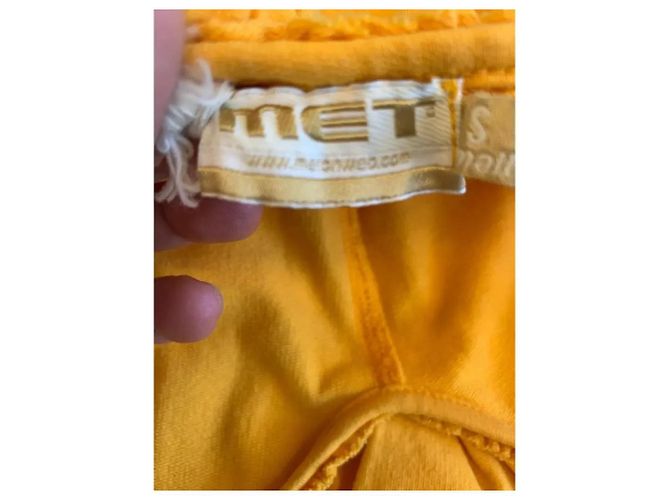 Vestido Mini Amarillo Met con Cristales Decorativos - vista 5