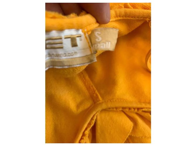Vestido Mini Amarillo Met con Cristales Decorativos - vista 6