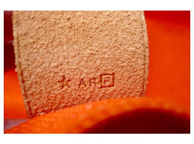 Hermès Etrivière Shopping Tote Tela Orange Arancione - vista 9