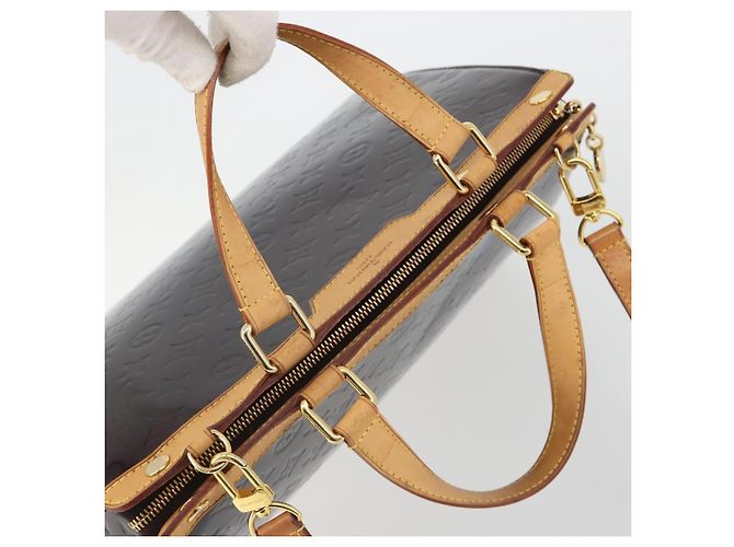 Louis Vuitton Blair Monogram vernis GM Porpora - vista 6