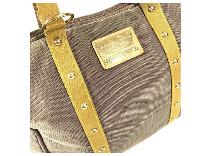 Borsa Tote Louis Vuitton Antigua Cabas GM Marrone - vista 3