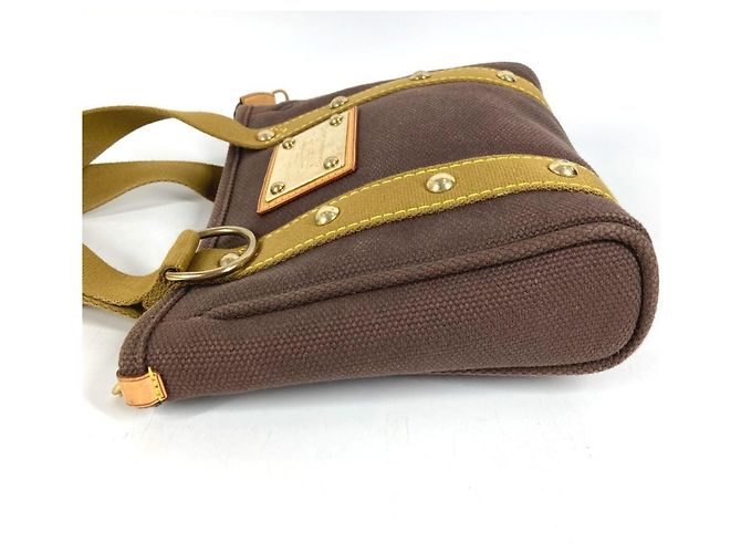 Borsa Tote Louis Vuitton Antigua Cabas PM Marrone - vista 3