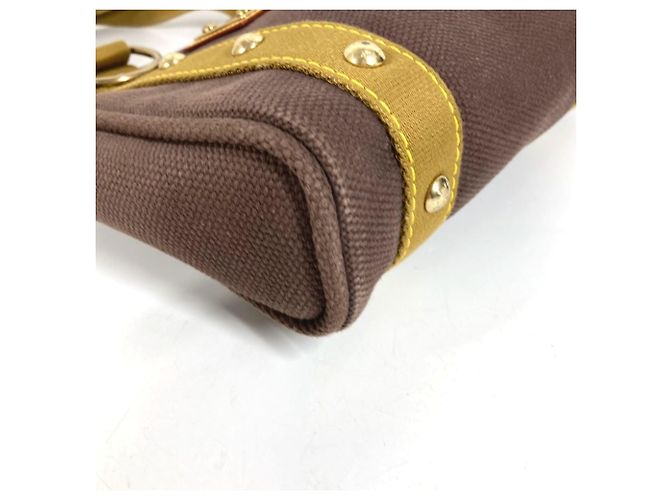 Borsa Tote Louis Vuitton Antigua Cabas PM Marrone - vista 4