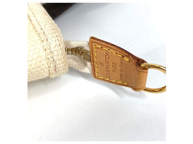 Borsa Tote Louis Vuitton Antigua Cabas PM Marrone Bianco - vista 8